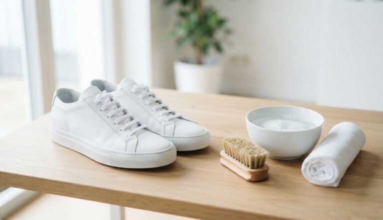 how to clean white shoes