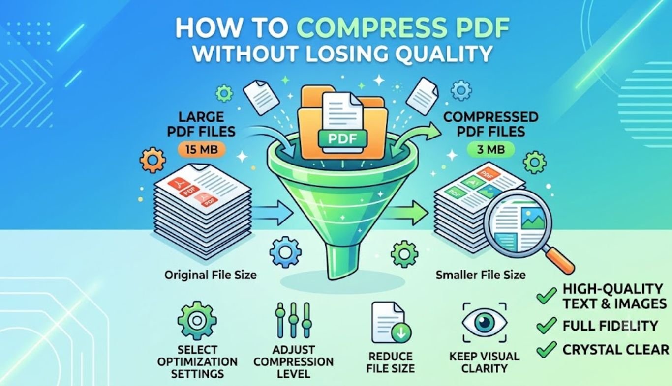 how to compress PDF without losing quality