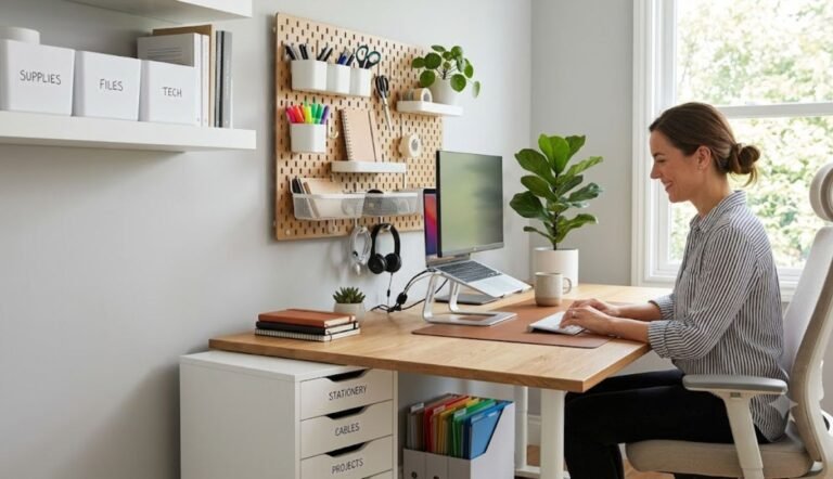 how to organize your home office