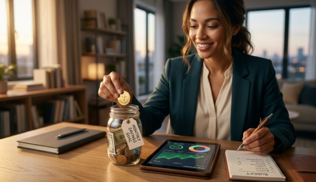 how to save money every month