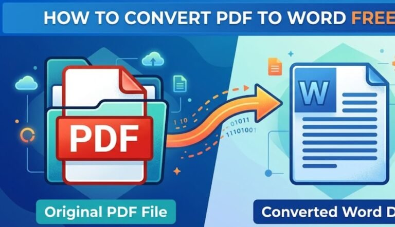 how to convert pdf to word free