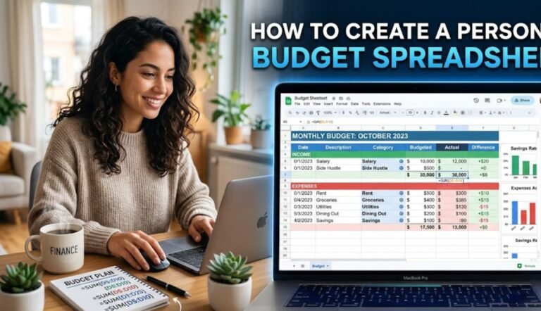 how to create a personal budget spreadsheet
