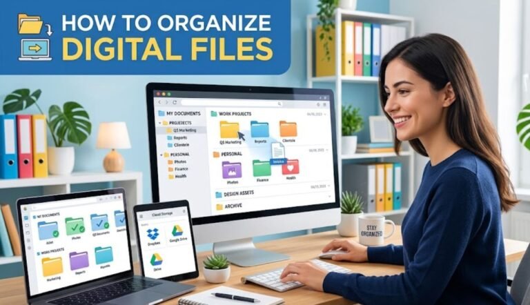 how to organize digital files