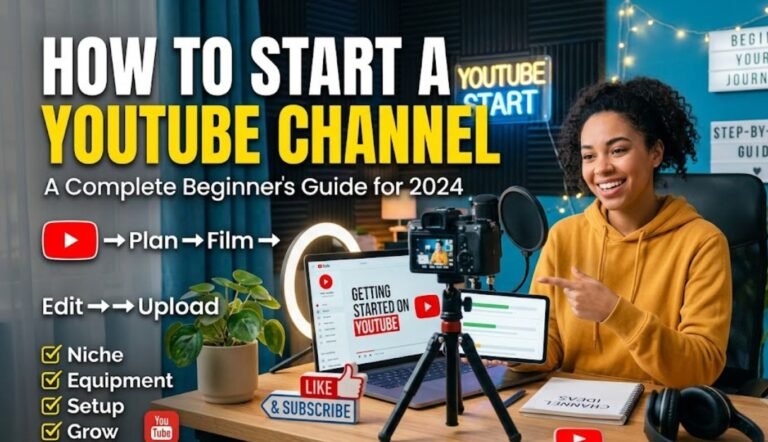 how to start a youtube channel